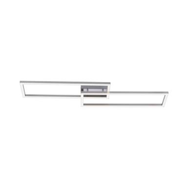 Plafonnier 2 lampes led Leuchten Direkt Lolasmart-Maxi Gris Aluminium 16430-55