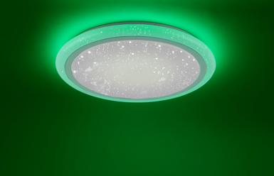 Plafonnier 2 lampes led Leuchten Direkt Luisa Blanc Métal 15230-16