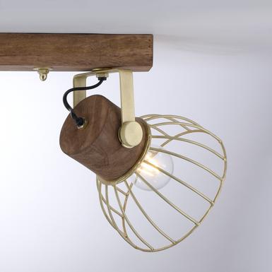 Plafonnier 2 lumières design Leuchten Direkt Alami Laiton Métal 11487-60