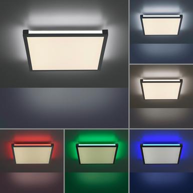 Plafonnier 2 lumières led Leuchten Direkt Mario Noir Métal 11621-18