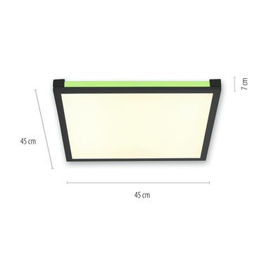 Plafonnier 2 lumières led Leuchten Direkt Mario Noir Métal 11621-18