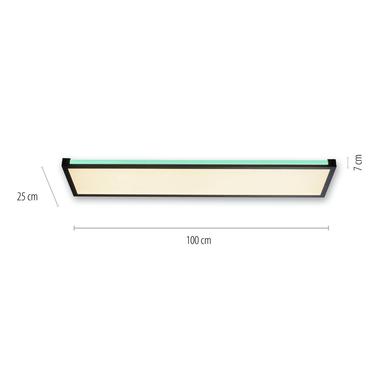 Plafonnier 2 lumières led Leuchten Direkt Mario Noir Métal 11622-18