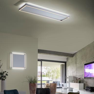 Plafonnier 2 lumières led Neuhaus Q-Kaan Gris Fer 6531-55