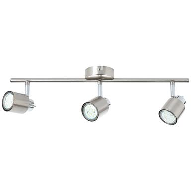 Plafonnier 3 lampes Brilliant Andres Chrome Métal 74516/77