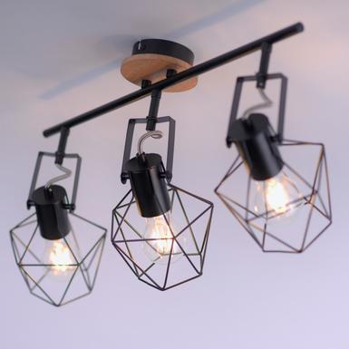 Plafonnier 3 lampes design Leuchten Direkt Jaro Beige Métal 15673-78