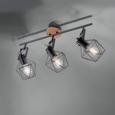 Plafonnier 3 lampes design Leuchten Direkt Jaro Beige Métal 15673-78