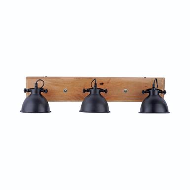 Plafonnier 3 lampes design Leuchten Direkt Samia Noir Métal 11983-18