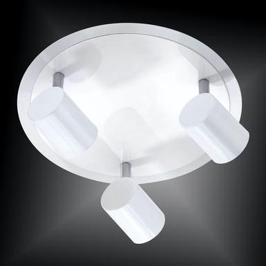 Plafonnier 3 lampes design Leuchten Direkt Tarik Blanc Métal 11943-16