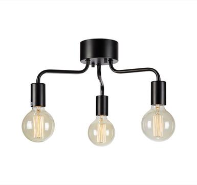 Plafonnier 3 lampes design Markslöjd Avery Noir Métal 108102