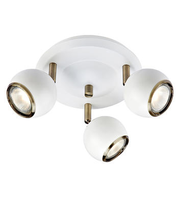 Plafonnier 3 lampes design Markslöjd Coco Blanc Métal 106875