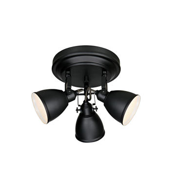 Plafonnier 3 lampes design Markslöjd Fjällbacka Noir Métal 105815