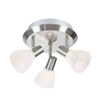 Plafonnier 3 lampes design Markslöjd Vero Gris Métal 107505