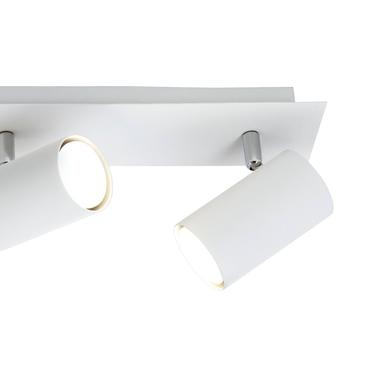 Plafonnier 3 lampes design Trio Marley Blanc Métal 802400301