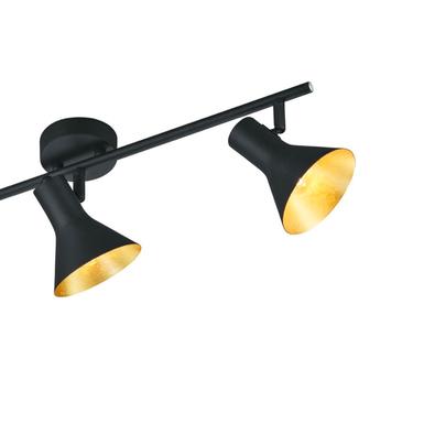 Plafonnier 3 lampes design Trio Nina Noir Métal R80163002