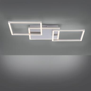 Plafonnier 3 lampes led Leuchten Direkt Iven Gris Métal 14003-55