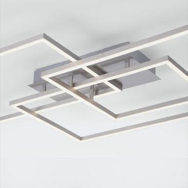 Plafonnier 3 lampes led Leuchten Direkt Iven Gris Métal 14150-55