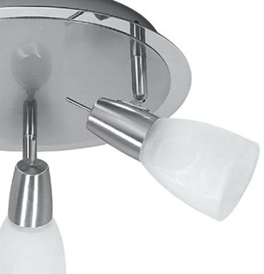 Plafonnier 3 lampes led Leuchten Direkt Julia Gris Métal 11863-55