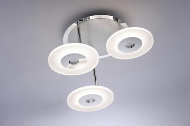 Plafonnier 3 lampes led Neuhaus Adali Gris Acier 6446-55