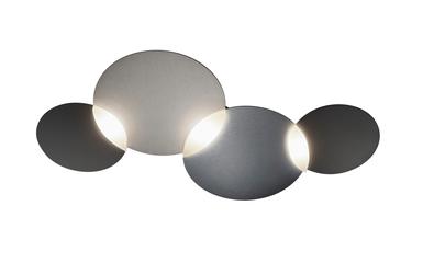Plafonnier 3 lumières led Grossmann Circ Graphite / Argenté Aluminium 73-829-157