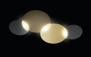 Plafonnier 3 lumières led Grossmann Circ Bronze / Laiton Aluminium 73-829-168