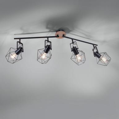 Plafonnier 4 lampes design Leuchten Direkt Jaro Beige Métal 15674-78