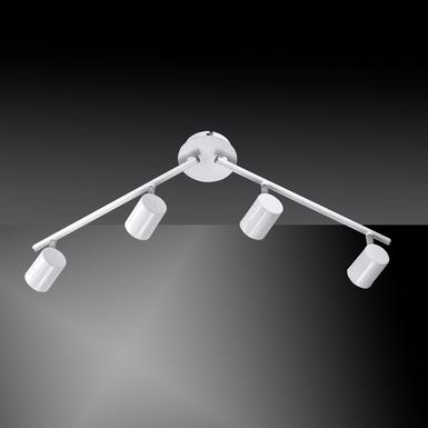 Plafonnier 4 lampes design Leuchten Direkt Tarik Blanc Métal 11944-16