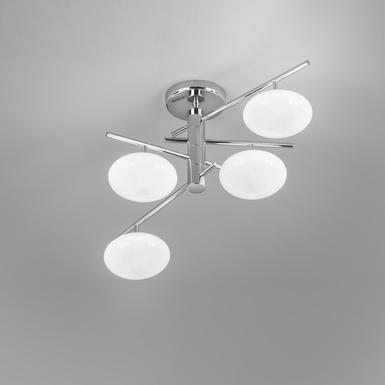 Plafonnier 4 lampes design Metal Lux Dolce Chrome Métal 260.344.02