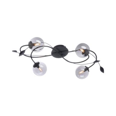 Plafonnier 4 lampes design Neuhaus Widow Noir Métal 6724-18