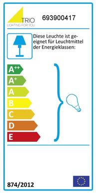 Plafonnier 4 lampes design Trio Hotel Multicolore Métal - Tissus 693900417