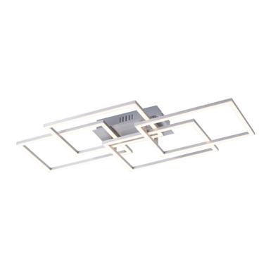 Plafonnier 4 lampes led Leuchten Direkt Iven Gris Acier inoxydable 14791-55