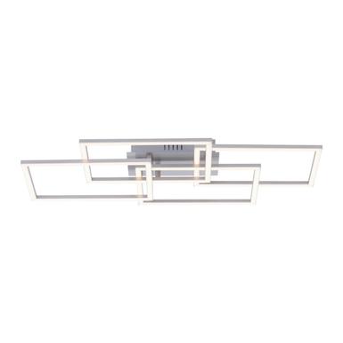 Plafonnier 4 lampes led Leuchten Direkt Iven Gris Acier inoxydable 14791-55