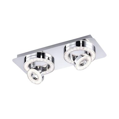 Plafonnier 4 lampes led Leuchten Direkt Tim Chrome Métal 14521-17