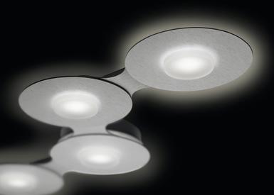 Plafonnier 4 lumières led Grossmann Disc Gris argenté Aluminium 74-830-091