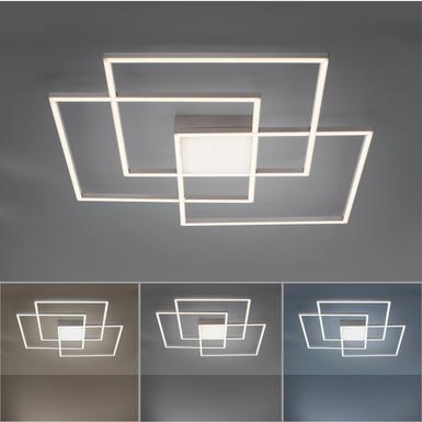 Plafonnier 4 lumières led Leuchten Direkt Asmin Gris Métal 14713-55