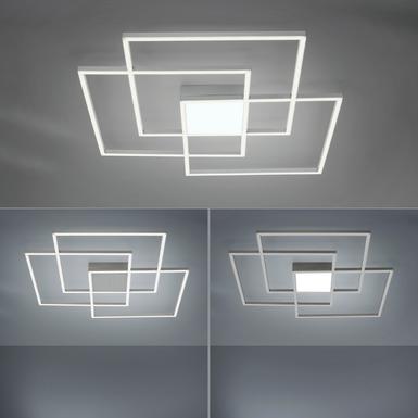 Plafonnier 4 lumières led Leuchten Direkt Asmin Gris Métal 14713-55