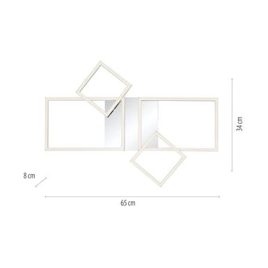 Plafonnier 4 lumières led Leuchten Direkt Iven Gris Métal 14030-55