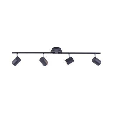 Plafonnier 4 lumières led Leuchten Direkt Tarik Gris anthracite Métal 11944-13