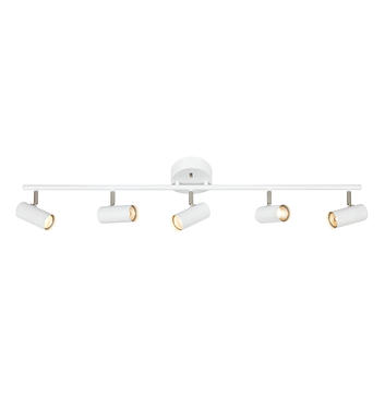 Plafonnier 5 lampes design Markslöjd Barcelona Blanc Métal 107352