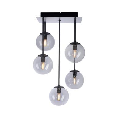 Plafonnier 5 lampes design Neuhaus Widow Noir Métal 6719-18