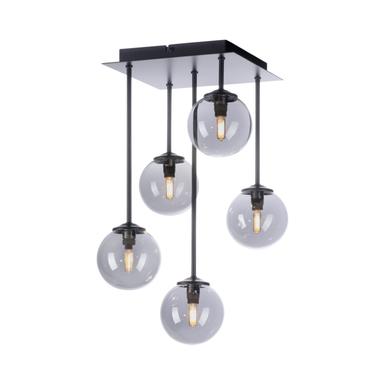 Plafonnier 5 lampes design Neuhaus Widow Noir Métal 6719-18