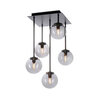 Plafonnier 5 lampes design Neuhaus Widow Noir Métal 6719-18