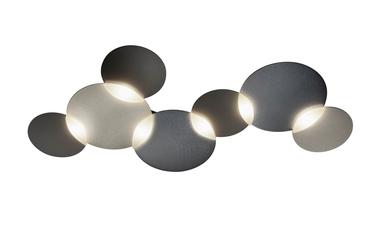 Plafonnier 5 lumières led Grossmann Circ Graphite / Argenté Aluminium 76-829-157