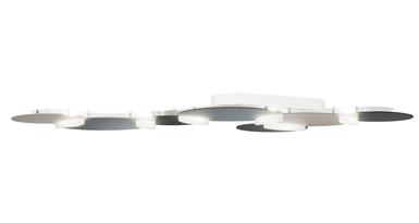 Plafonnier 5 lumières led Grossmann Circ Graphite / Argenté Aluminium 76-829-157