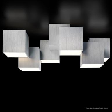 Plafonnier 6 lampes led Grossmann Rocks Gris métallique Aluminium 76-853-072