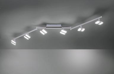 Plafonnier 6 lampes led Leuchten Direkt Lolasmart-Sabi Gris Métal 12086-55