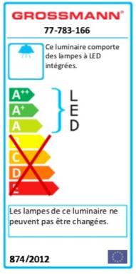 Plafonnier 7 lampes led Grossmann Karree Aluminium 77-783_