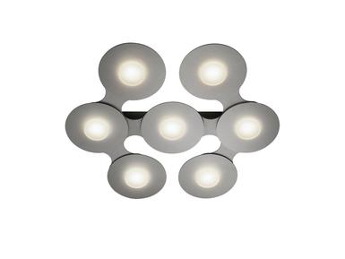 Plafonnier 7 lumières led Grossmann Disc Gris argenté Aluminium 77-830-091