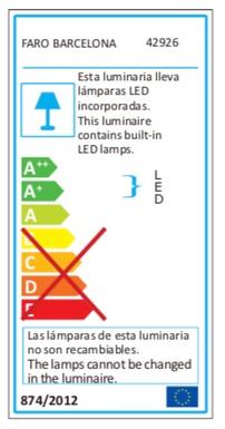 Plafonnier de encastrable Faro Ted Blanc Aluminium 42926