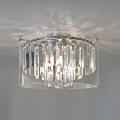 Plafonnier Design 7169 Asini Astro Plafonnier Salle De Bain Chrome acier + verre 7169