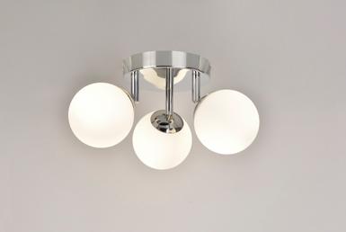 Plafonnier design Corep Opah Chrome Métal 654242